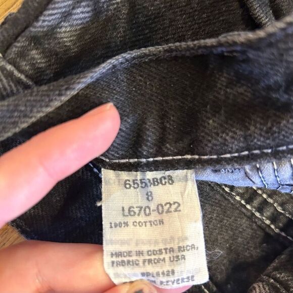 Wrangler Kids Sz 8 Black Jeans - Picture 6 of 9